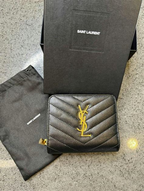 ysl compact zip around wallet review|ysl wallet price.